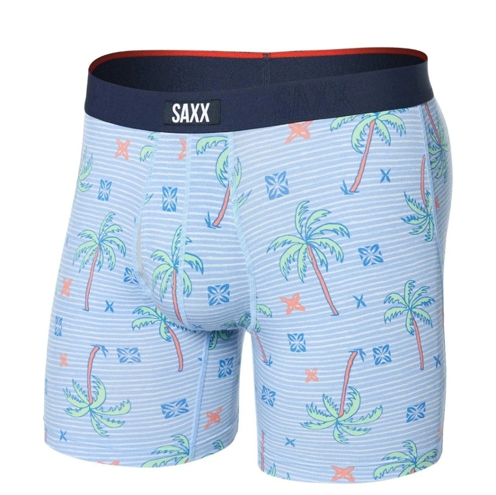 SAXX Vibe Xtra Super Soft Boxer Briefs In Palmtastic, Size Small, NWOT